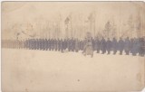 Carte poștală fotografică 1916 &ndash; militari austro-ungari &icirc;n zăpadă, Primul Război Mondial, Brașov Brass&oacute;