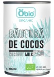 Băutură Cocos Bio Obio, 400ml - Vegan, Fără Gluten, Agricultură Ecologică