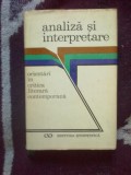 a10 Analiza si interpretare - Orientari in critica literara contemporana