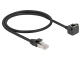 Prelungitor Ethernet DELOCK Cat 6 F/UTP 0,5m Negru 26AWG PVC - Cod 81041