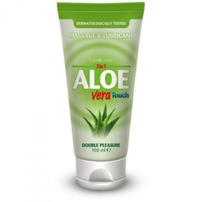 Masaj - Toyz4Lovers Placere Dubla Lubrifiant si Gel pentru Masaj 2 in 1 cu Aloe Vera 100 ml foto