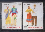 Cuba 1996 costume tradiționale serie 2v. neștampilat