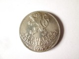 Cehoslovacia 100 Korun 1949 argint,moneda aniversara in stare foarte buna cu patina deosebita
