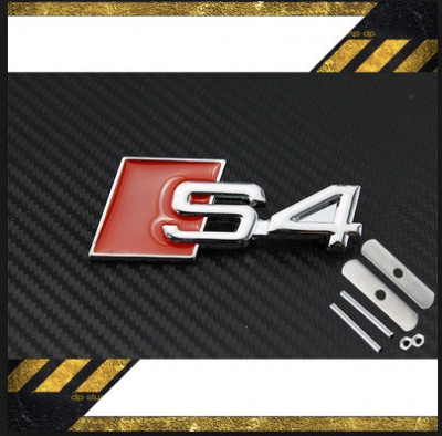 Emblema Sline S4 grila fata Audi foto
