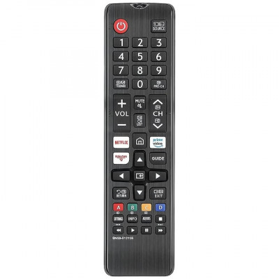 Telecomanda pentru Smart TV Samsung BN59-01315B, x-remote, Universal, seria RU / QLED / TU, Netflix, Prime video, Rakuten, Negru foto