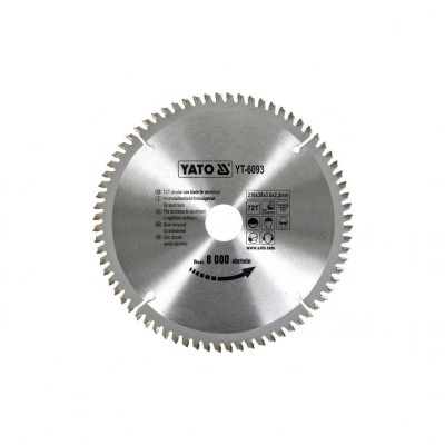 Disc circular pentru aluminiu 210 x 3 x 30 mm Yato YT-6093 foto