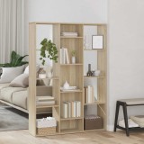 VidaXL Separator cameră/Bibliotecă, stejar Sonoma, 100x24x140 cm, PAL