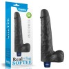 Dildo 10 &quot;Real Softee Reincarcabil, Black, Lovetoy