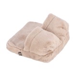 Cumpara ieftin Aparat masaj picioare, electric, textil crem 31 x 30 cm
