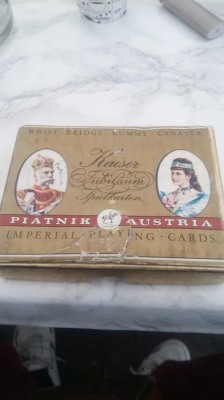 Carti de joc vintage imperiale austriece foto