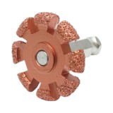 Roata abraziva pentru polizat anvelope 50x10 mm, K36, tija 3/8 inch