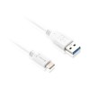 Cablu de incarcare si transfer de date GoGEN USB / USB-C, incarcare rapida, 1 m, alb