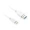 Cablu de incarcare si transfer de date GoGEN USB / USB-C, incarcare rapida, 1 m, alb
