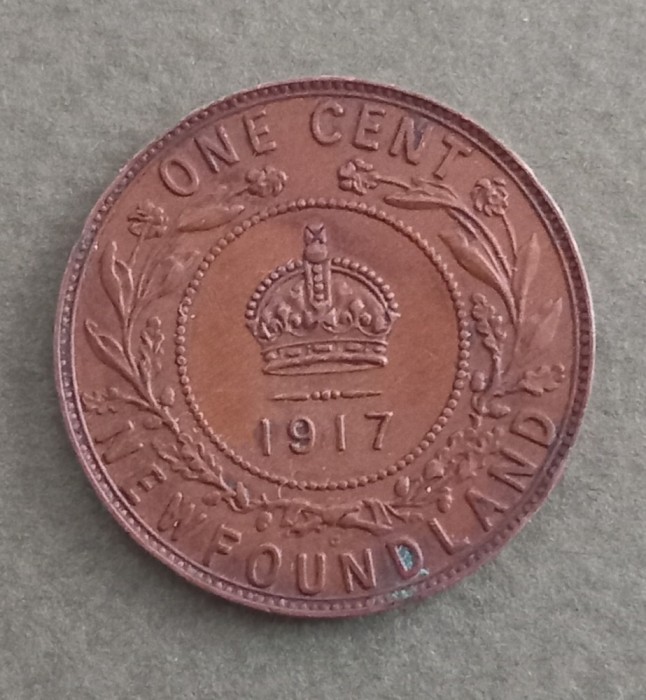 ONE CENT NEWFOUNDLAND 1917