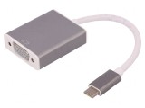 Adaptor USB 3.1 D-Sub 15pin HD USB-C Alb 0.19m, QOLTEC