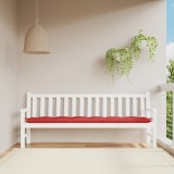 Gossi perna banca de gradina, rosu, 200x50x7 cm, textil oxford