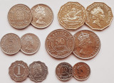 01B32 Belize set 6 monede 1, 5, 10, 25,50 Cents, 1 Dollar 2006-2020 UNC