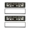 Suport Numar Inmatriculare Carbon Set