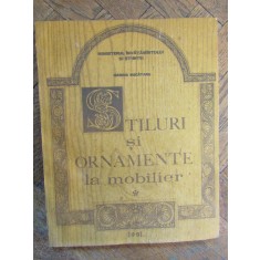 MARINA BUCATARU - STILURI SI ORNAMENTE LA MOBILIER - 1991