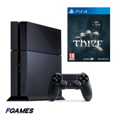Consola Sony Playstation 4 Ps4 500gb + Controller + Thief PlayStation 4, Second-Hand