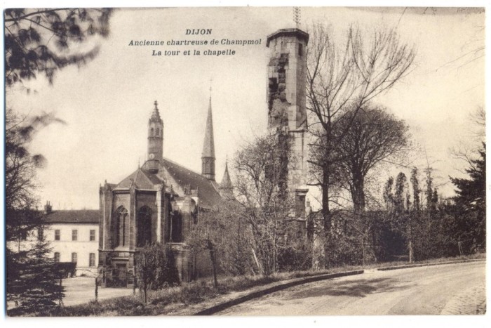 AD 1013 C. P. VECHE-DIJON-ANCIENNE CHARTREUSE DE CHAMPMOL LA TOUR ET LA CHAPELLE