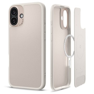 Husa pentru iPhone 16 - Spigen Cyrill Kajuk MagSafe - Cream foto
