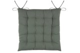 Pernă De Scaun Duo 38X38X3.5 Cm, Culoare Gri Verde, 100% Bumbac