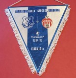 Fanion (protocol-oficial) meci fotbal FARUL CONSTANTA-SEPSI OSK(etapa 10-a`24/`25)