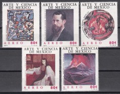 Mexic 1971 - Picturi - Arte și științe mexicane, MNH
