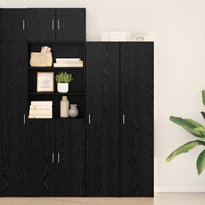 vidaXL Stejar Negru 40 x 42.5 x 185 cm Lemn compozit foto