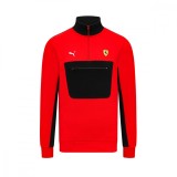 Ferrari hanorac de bărbați 1/4 Zip Red F1 Team 2023 - XXL