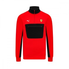 Ferrari hanorac de bărbați 1/4 Zip Red F1 Team 2023 - XXL