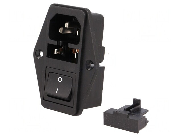 Conector Alimentare AC Tată 10A IEC 60320 250V