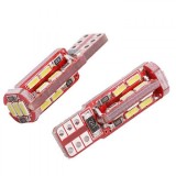 Set 2 becuri auto W5W/T10-19 Smd alb