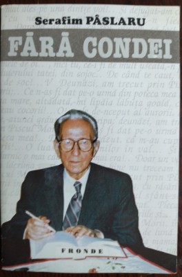 SERAFIM V. PASLARU: FARA CONDEI/VERSURI/ALBA IULIA-PARIS 1995/DEDICATIE-AUTOGRAF foto