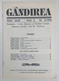 GANDIREA , REVISTA , SERIA NOUA , ANUL II , NUMARUL 2 de MIHAI MARINICA , 1993