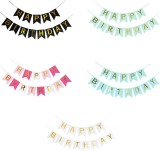 Set de 5 bannere pentru aniversare Logther, hartie, multicolor