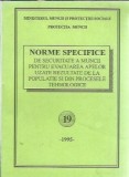Norme specifice de securitate a muncii pentru evacuarea apelor uzate rezultate de la populatie