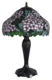 Lampa de masa Tiffany cu abajur floral ROC067