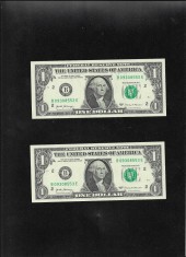 Set Statele Unite ale Americii USA SUA 2 x 1 dollar 2017 New York B aunc foto