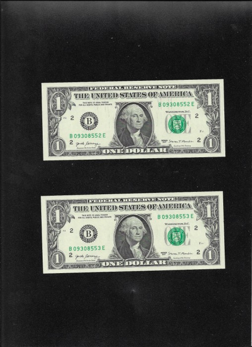 Set Statele Unite ale Americii USA SUA 2 x 1 dollar 2017 New York B aunc