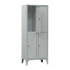 VESTIAR METALIC CU PICIOARE SI 4 USI 116/04S, 600x500x1800 mm (LxlxH), Italia