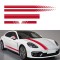 Set 5 stickere autoadezive Tuning, model Racing Stripes V1 , dimensiune 190 cm, culoare Rosie