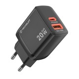Incarcator priza Type-C, USB 20W Asteroid GSM CH2, negru