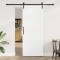 Ușă glisantă cu set de accesorii alb 86x211 cm din lemn masiv de pin
