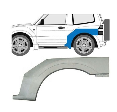 Segment reparatie aripa spate Mitsubishi Pajero (V60/V70), 01.2003-08.2006; Mitsubishi Pajero/Montero (V60/V70), 04.2000-12.2002, Spate, Stanga, Afte foto