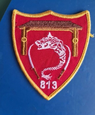 Ecuson Lupul Dacic emblema patch original 1 Dacia foto