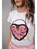 Cumpara ieftin Tricou Dama Monte Cervino Alb, Imprimeu Geanta Capodimonte, Bumbac 95%, Elastan 5%, Marime S-M (XS-S), Casual, Modern