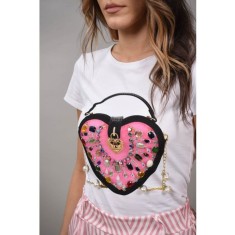 TRICOU CU IMPRIMEU GEANTA CAPODIMONTE Alb S-M