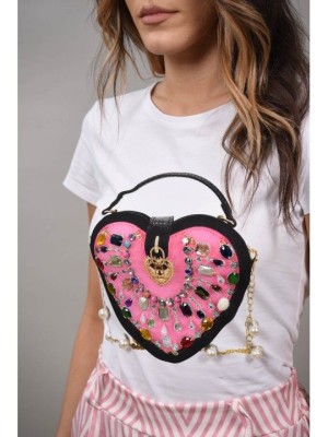 TRICOU CU IMPRIMEU GEANTA CAPODIMONTE Alb S-M foto